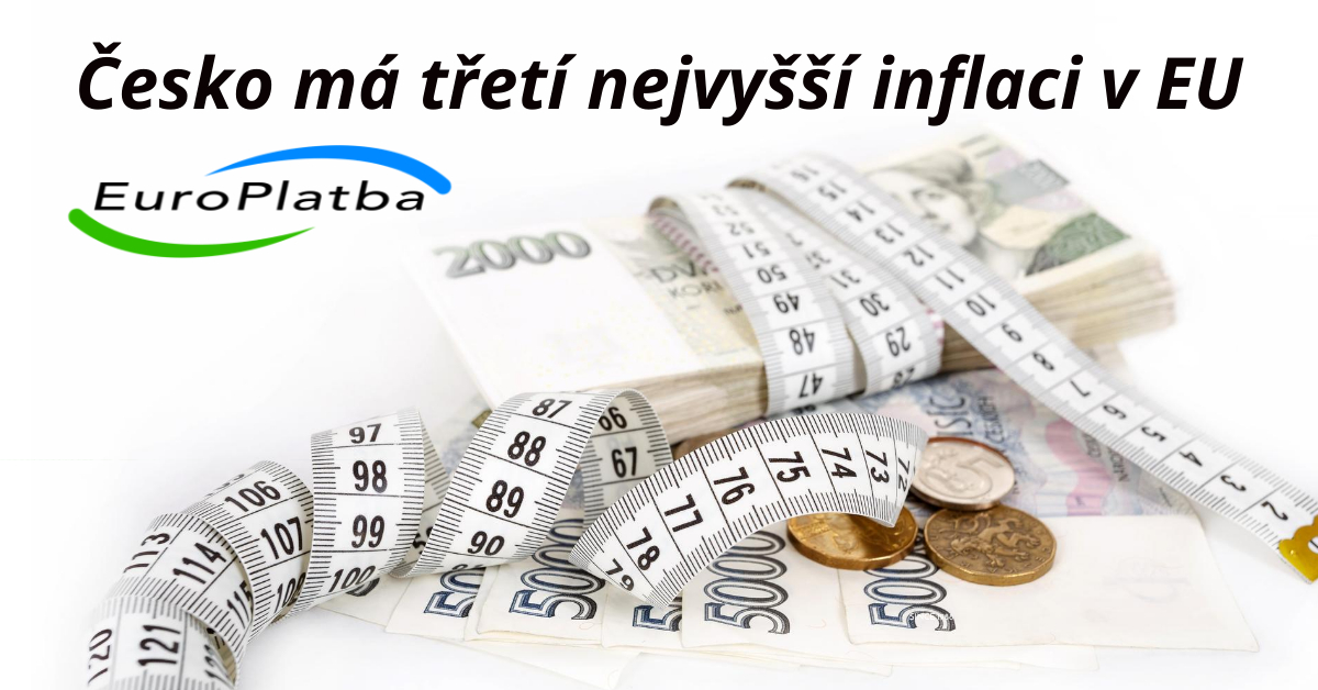 Česko má třetí nejvyšší inflaci v EU